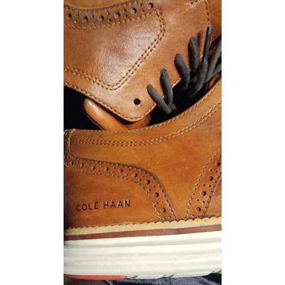 Cole Haan Men\'s Sz 13M Og Cloud Engy Mer Sw British Tan Wing Tip Shoes. main image 16